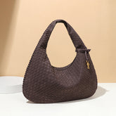 Sac à boulettes à main, sac de bureau sous le bras, surface en daim rétro, cuir souple